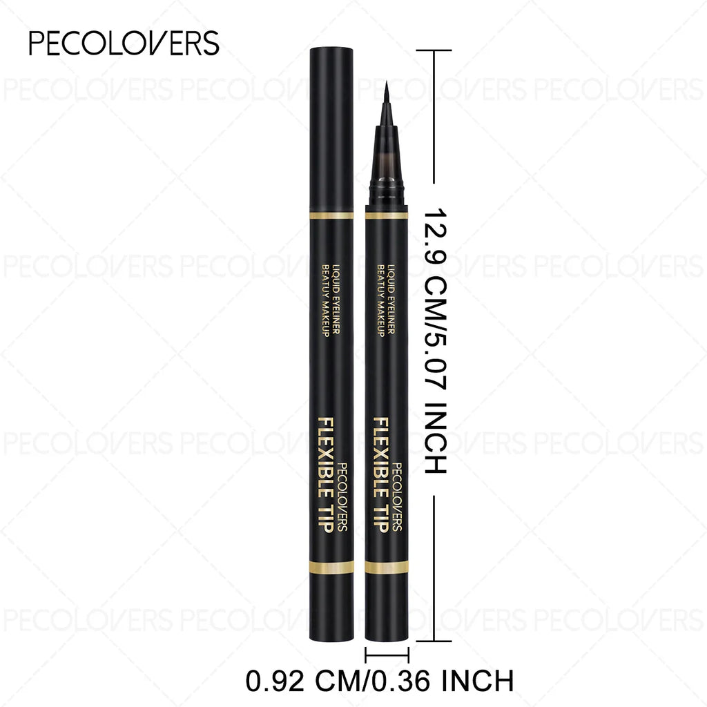 10PCS High-Pigment Black Liquid Eyeliner Kit,Precision Slim Tip Liquid Eye Liner,Fast Drying Transfer-Resistant Formula,No Skipping No Bleeding,Durable All-Day Wear,Suitable for Beginners & Professional Makeup