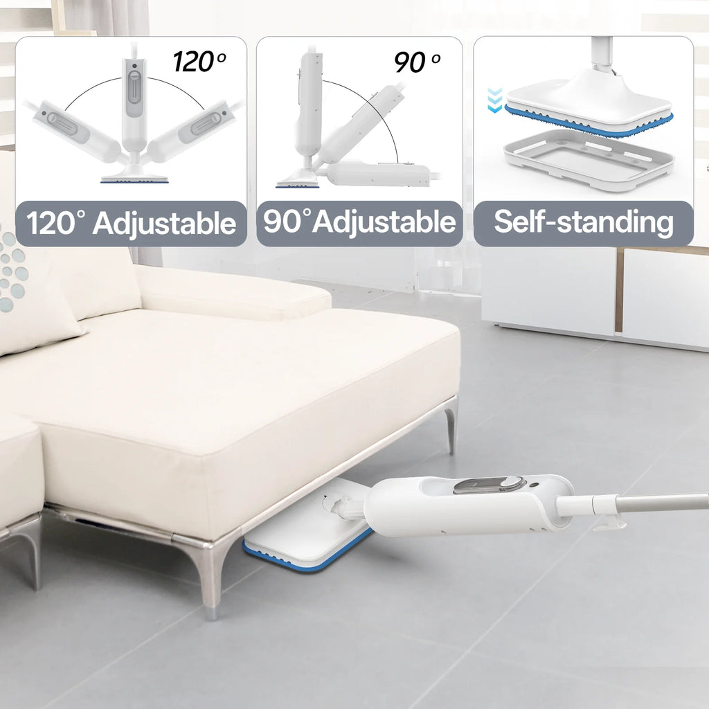 INSE 6-in-1 Steam Mop, High-Temperature Floor Steam Cleaner with Detachable Handheld Unit