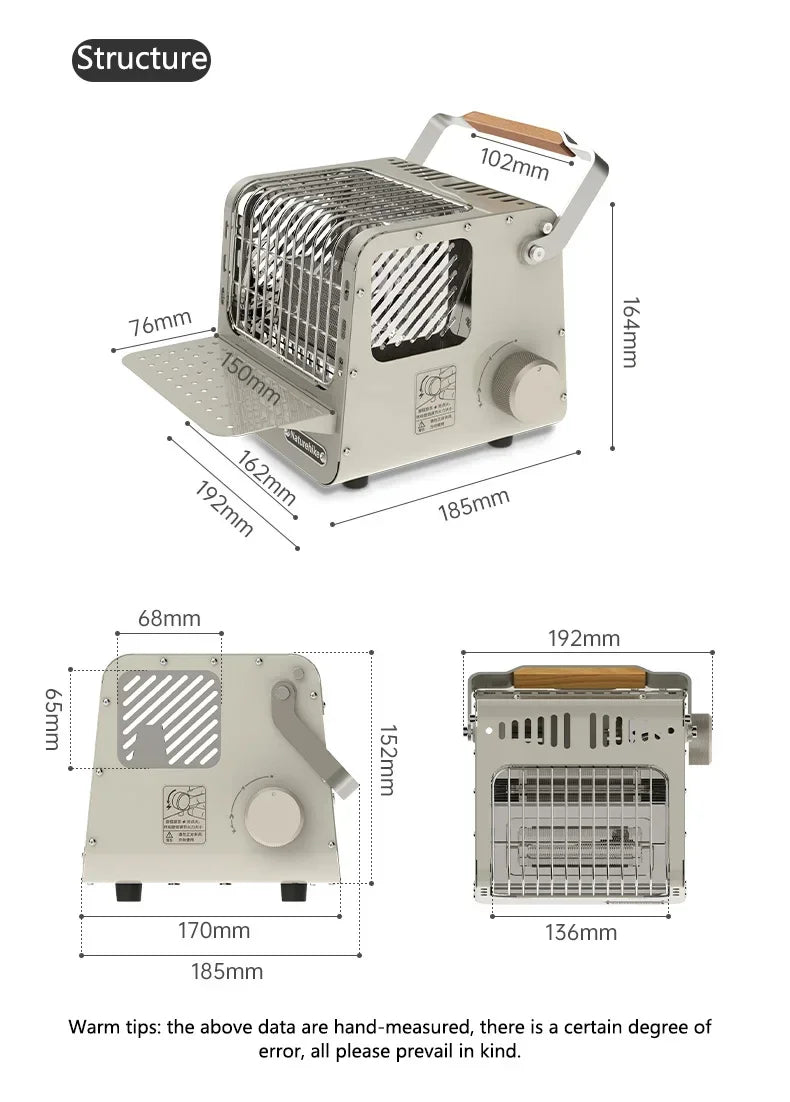 Naturehike Camp Heater Portable Space Heater for Indoor & Outdoor Use Camping Mini Cassette Heating Stove