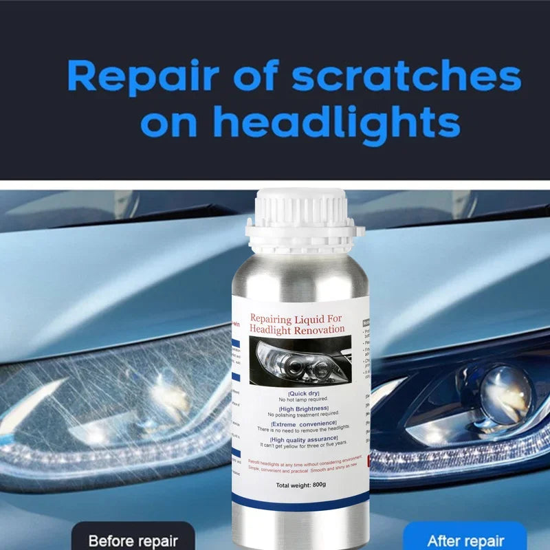 Car Headlight Polymer Polish, 800ml (2 Pack)