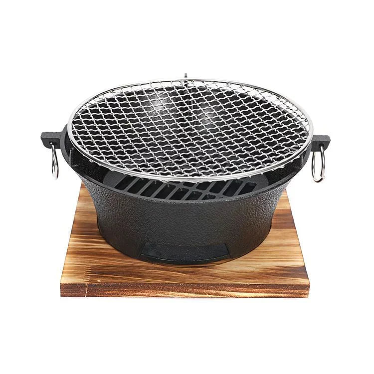 Cast Iron Charcoal Camping Stove for Outdoor Cooking