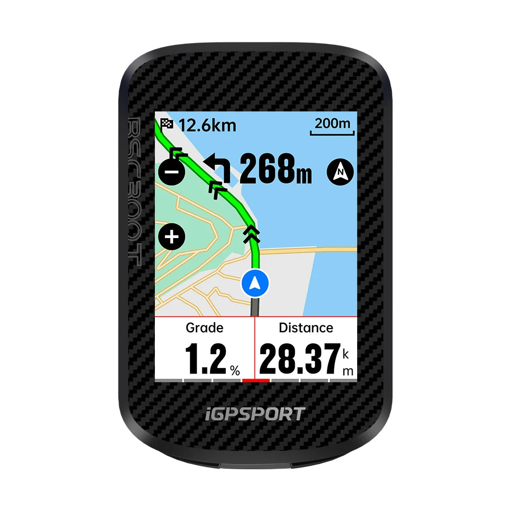 BSC300T Touch-screen Bike Computer Global Colorful Map Wireless Cycling Computer Support E-bike