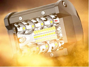 Nilight Led Light Pods 2PC 4Inch 60W Flood Spot Combo Triple Row Driving Lamp Roof Bumper Off Road LED Work Lights Pods for Van Camper Wagon Car Pickup Golf Cart ATV UTV SUV Truck Boat 4x4