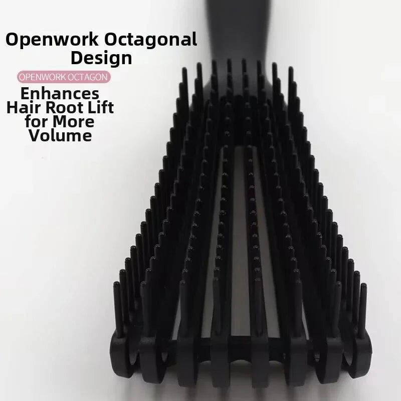 Detangling Hair Brush with Scalp Massage, Flexible Vented Brush for Curly and Thick Hair