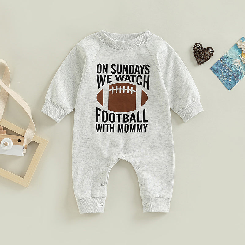 Autumn Infant Baby Girls Boys Spring Jumpsuit Cartoon Letter Print Long Sleeve Full Length Romper Fall Clothes