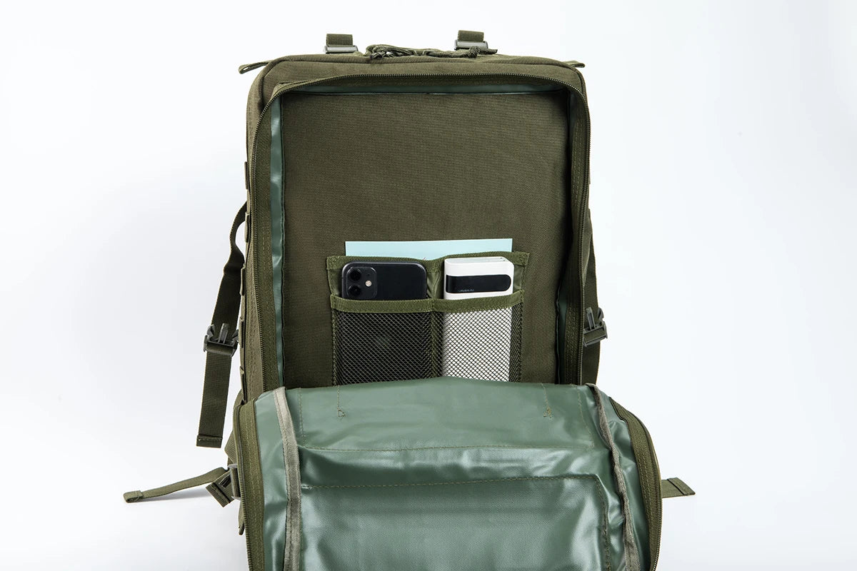 45L Large Capacity Outdoor Backpack, 3-Day Hiking and Camping Rucksack