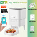 NITYERS 4.5L Automatic Cat Feeder, Timed Dog Food Dispenser with Stainless Steel Bowl, Smart Pet Feeder with Clog-Free Design, Voice Recorder, Dual Power Supply, Portion Control & Meal Planner for Cats and Small Dogs