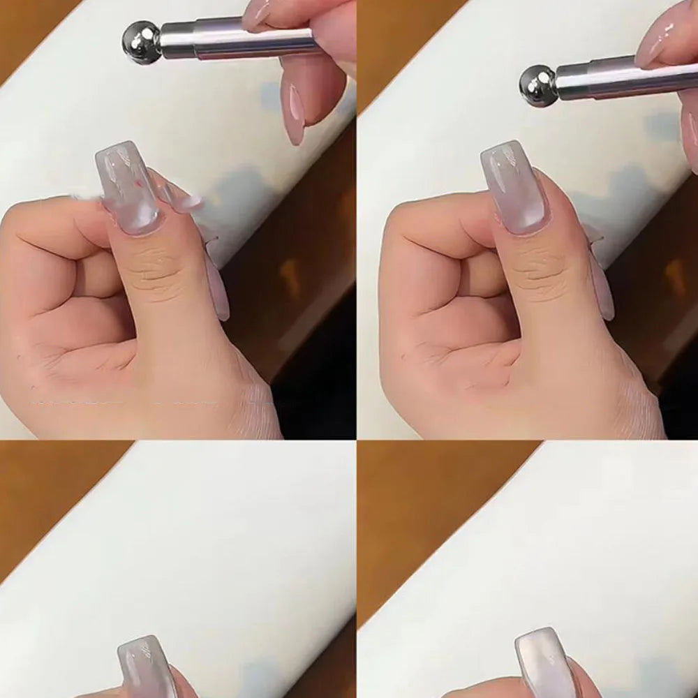 Double-Head Cat Eye Nail Magnet Pen