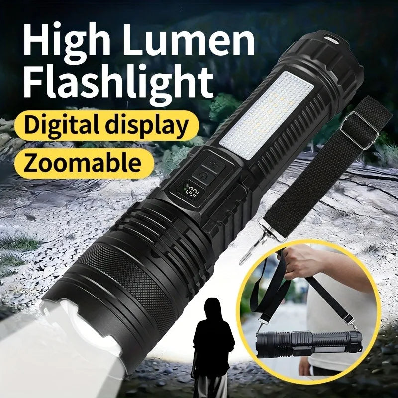 Rechargeable Long-Beam LED Flashlight