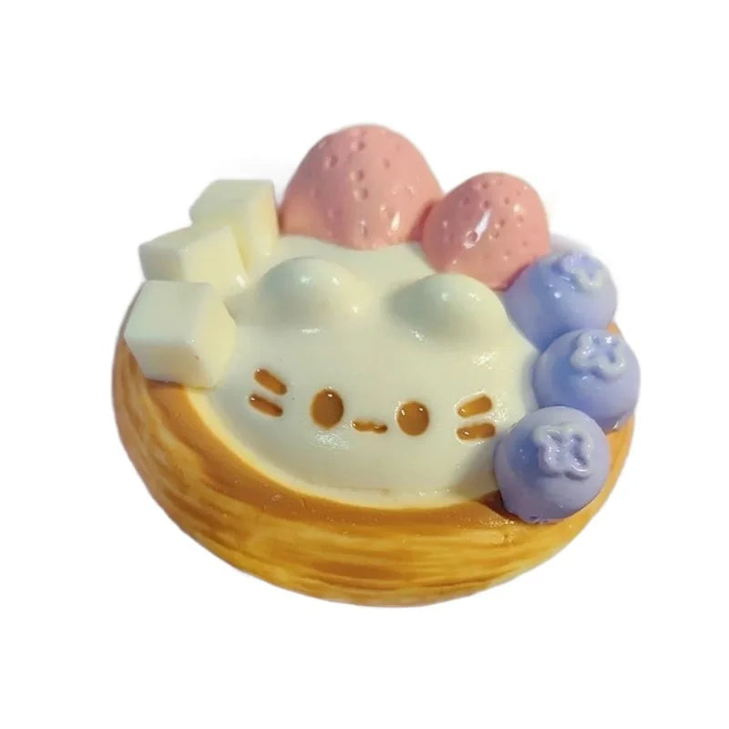 Kawaii Fruit Dessert Squishy Toy, Slow Rising Squeeze Stress Relief, Cute Bunny Cream Cake Fidget