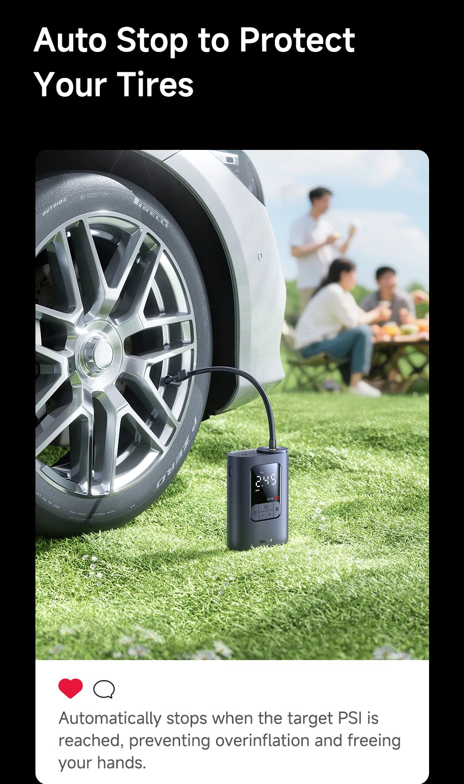 Baseus GoTrip VA1 Max Cordless Car Tire Inflator
