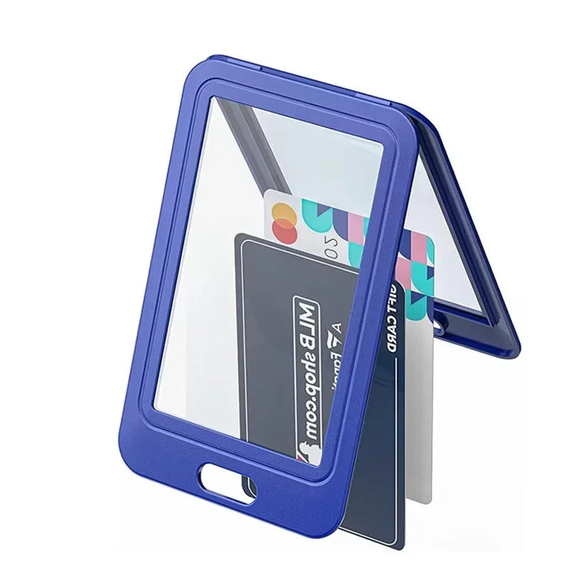 Retractable Double-Sided ID Card Holder