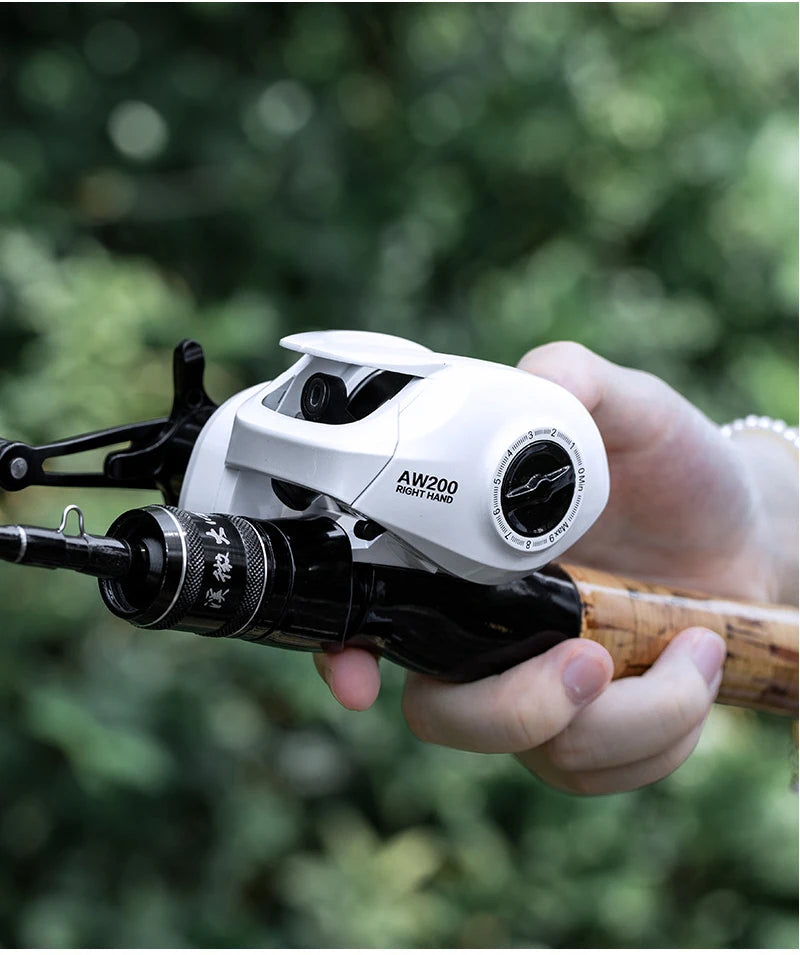 BILLINGS Baitcasting Reel 8KG Max Drag 6.3:1 Gear Ratio Magnetic Brake System Baitcaster Fishing Reel, Freshwater & Saltwater Casting Reel for Fishing