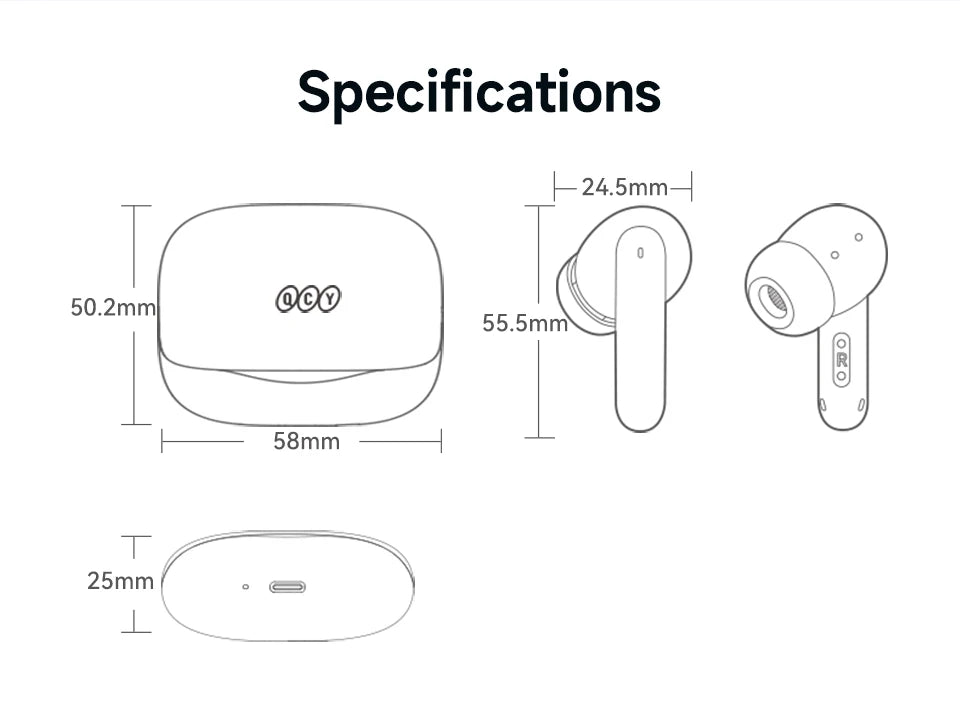 QCY MeloBuds N50 ANC Wireless Earbuds