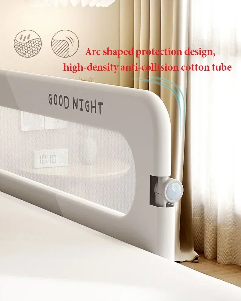 Adjustable Bed Rail Guard for Toddlers, Portable Anti-Fall Safety Bed Barrier