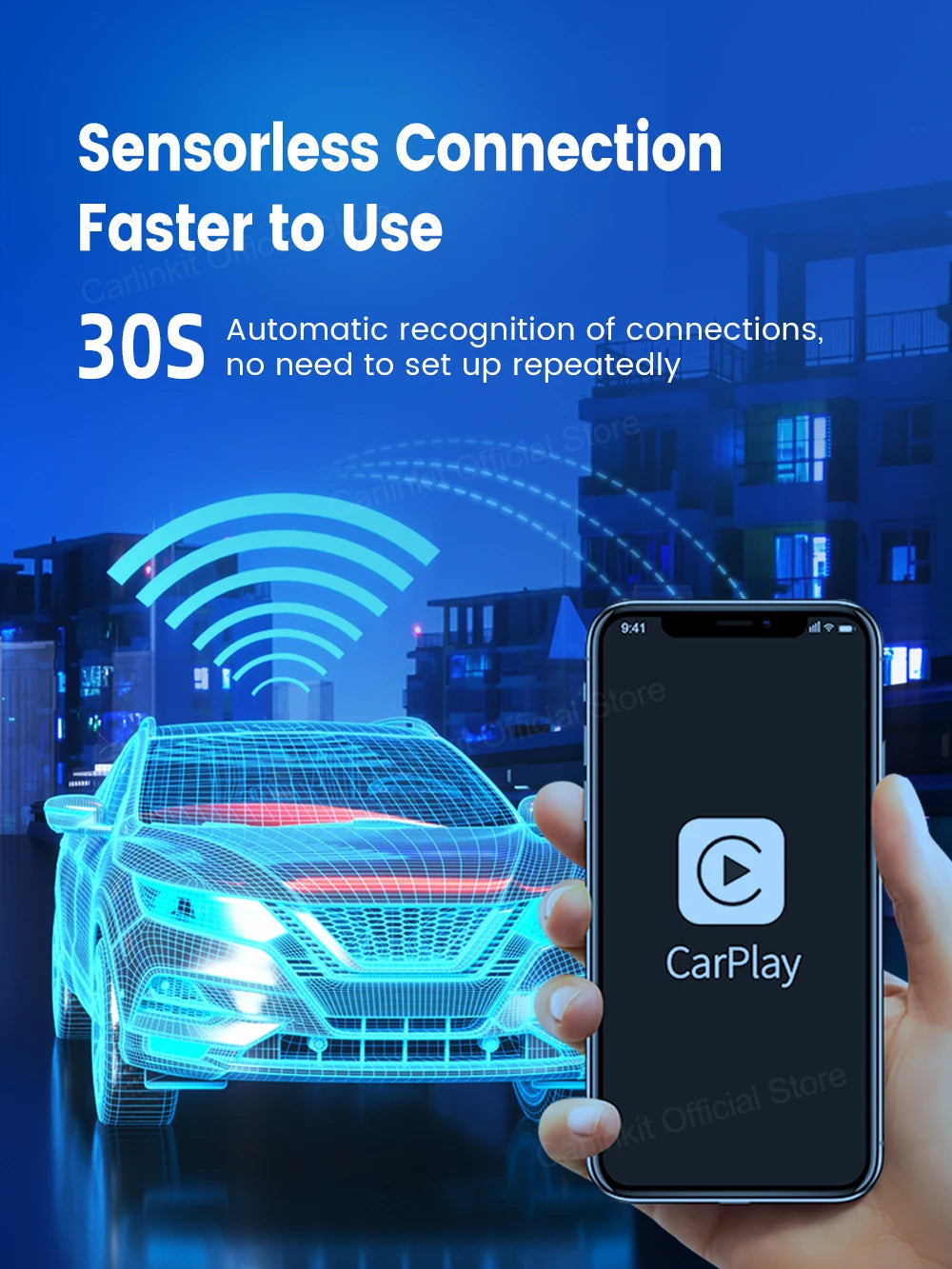Hot Sale CarlinKit USB Wireless&Wired CarPlay Dongle Android Auto AI Box Mirrorlink Car Multimedia Player Bluetooth Auto Connect