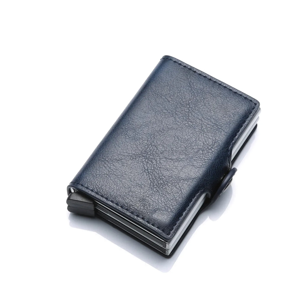 RFID Blocking Carbon Fiber Slim Card Wallet for Men, 14 Card Holder Minimalist Wallet
