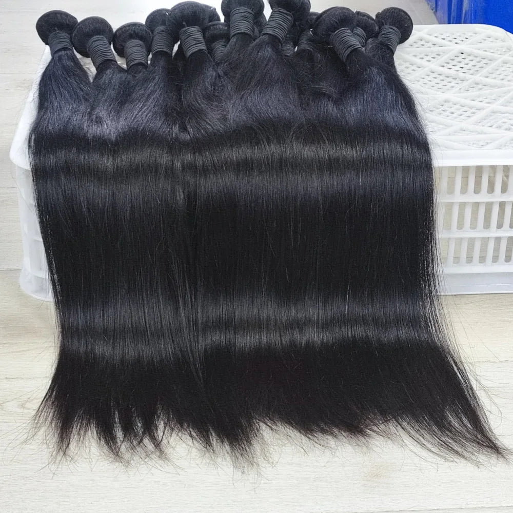 Straight Human Hair Bundles, 3 Pack