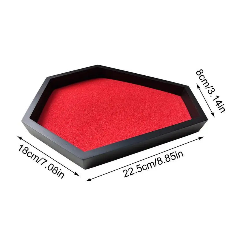 Halloween Coffin Sand Tabletop Decor, Gothic Mini Sand Tray Kit with Skull