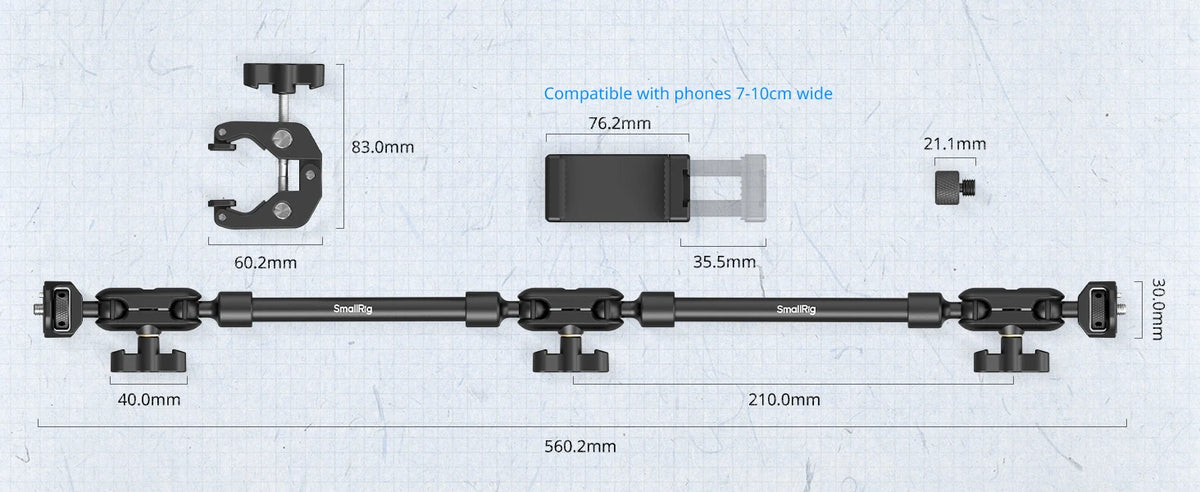 SmallRig Magic Arm with Crab Clamp Kit