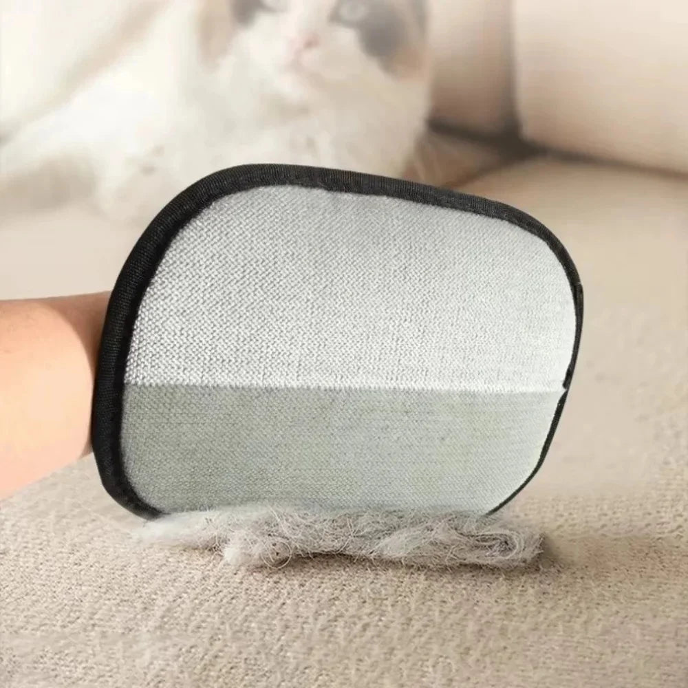 Reusable Double-Sided Pet Grooming Gloves, Hair and Fur Removal for Pets, Carpets and Upholstery