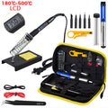 80W Electric Soldering Iron Kit with LCD Temperature Control, Tips and Solder Paste