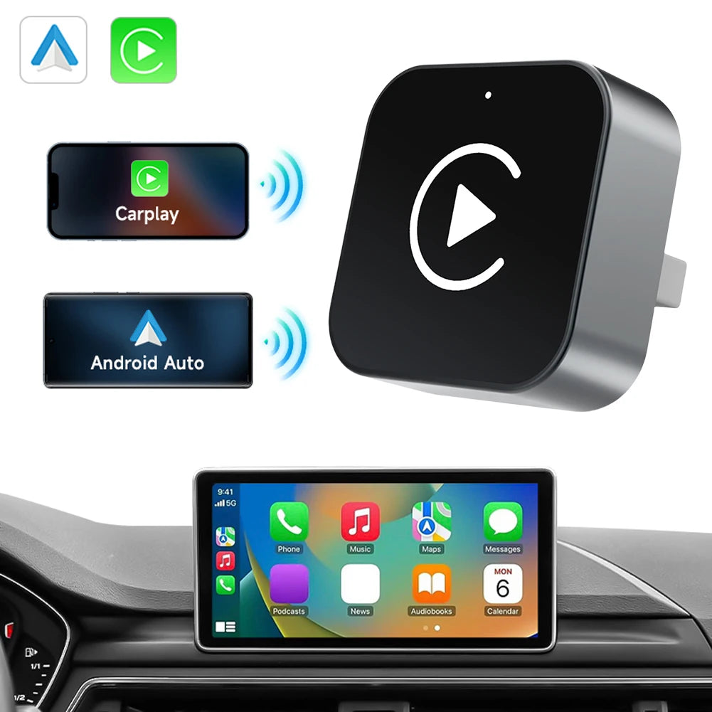 2-in-1 Wireless CarPlay & Android Auto Adapter