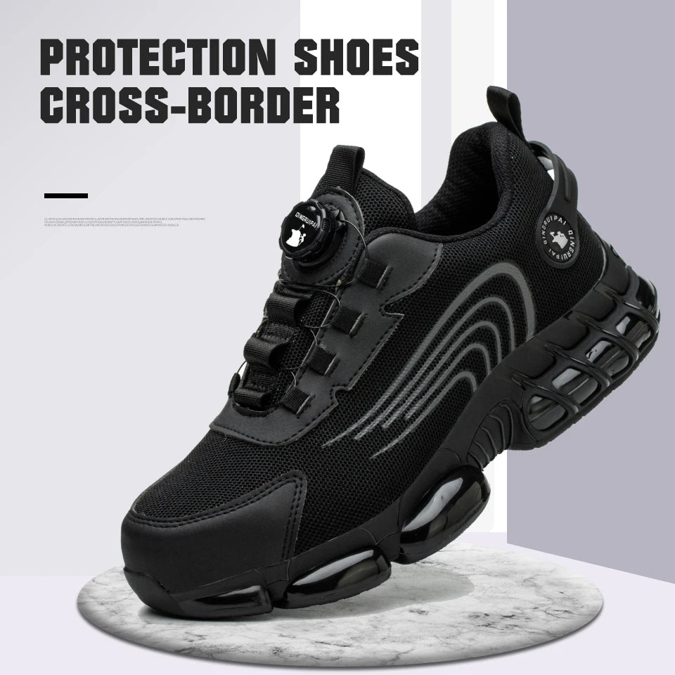 Steel Toe Slip-On Work Shoes, Puncture Resistant