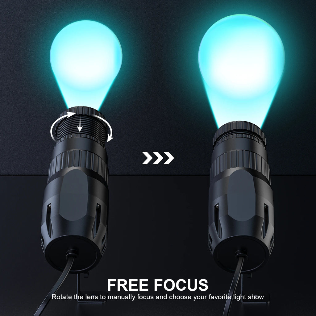 U'King 4Pcs 10W LED Mini Spotlights Manual Focus RGBW Pinspot Stage Lights For DJ Disco KTV Bar Nightclub Show Wedding Party