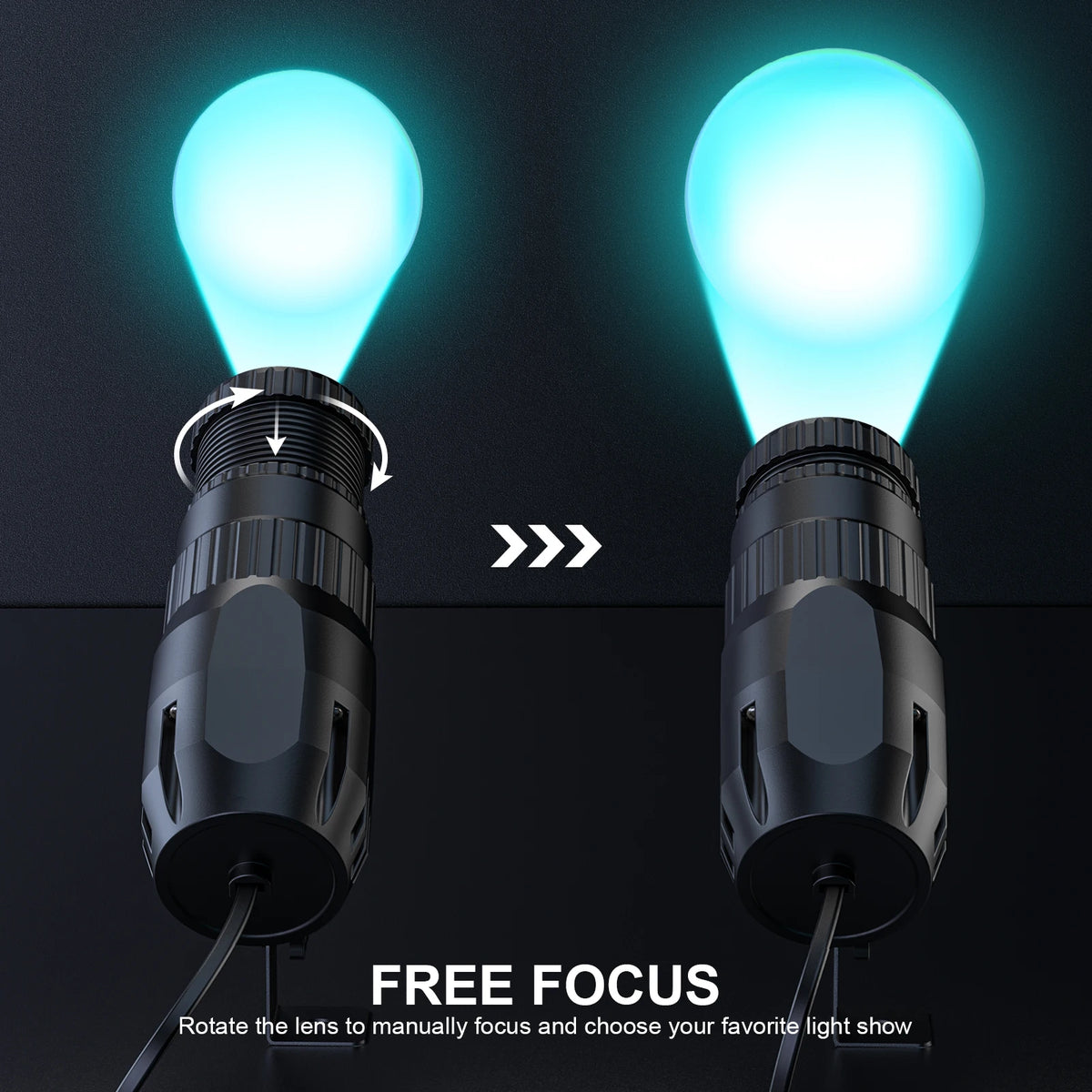 U'King 4Pcs 10W LED Mini Spotlights Manual Focus RGBW Pinspot Stage Lights For DJ Disco KTV Bar Nightclub Show Wedding Party