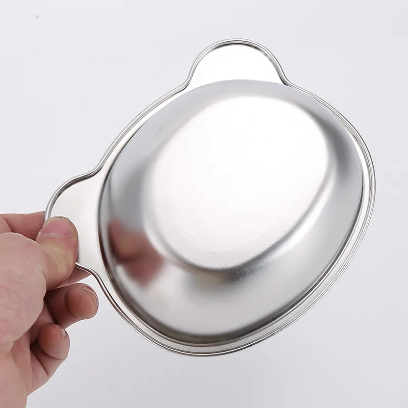 BOOTEELY Tilted Stainless Steel Cat Bowl with Metal Stand, Raised Food and Water Dish for Cats, Kittens and Puppies