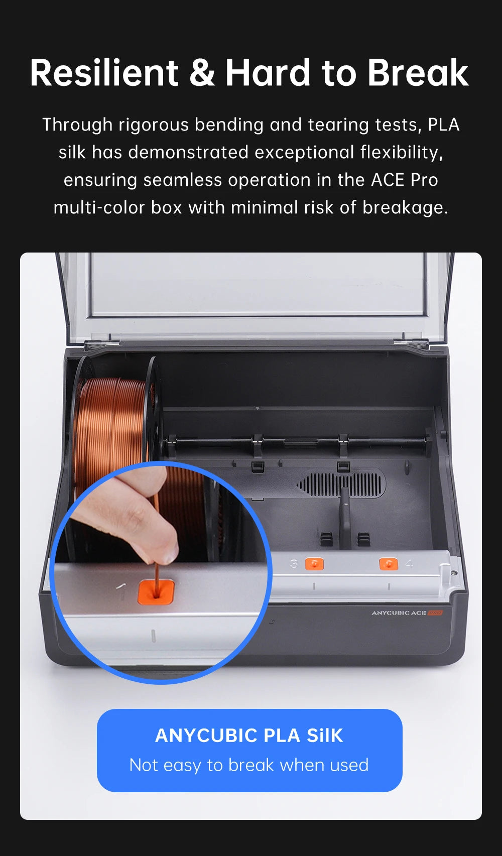 ANYCUBIC PLA Rainbow Silk Filament 1.75mm 3D Printer Printing Filament Christmas Toys 3D Printing Material For FDM 3D Printer