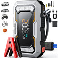 Portable Car Jump Starter with 150PSI Air Compressor, Power Bank and Emergency Battery Booster
