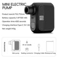 ROCKBROS Electric Air Pump Portable 100PSI Bicycle Pump Air Compressor Rechargeable Tire Inflator Pump 300mAh Battery Capacity