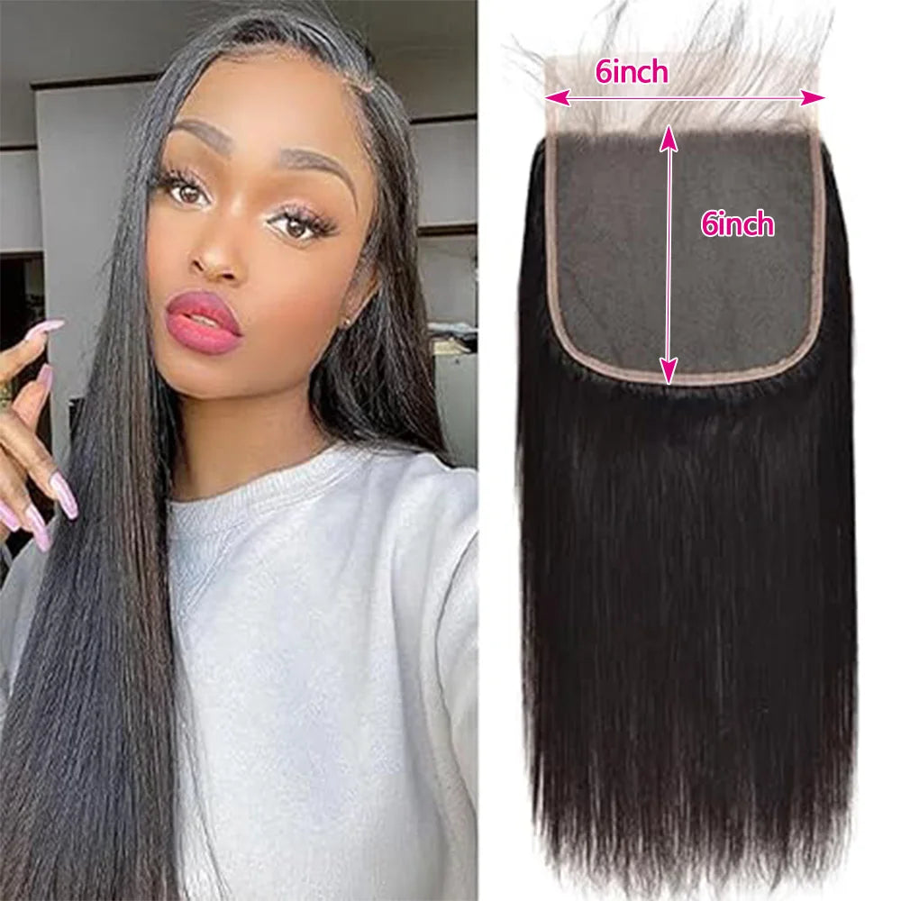Straight HD Lace Frontal, Brazilian Human Hair
