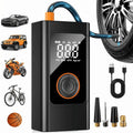 Portable Cordless Tire Inflator 150 PSI, Rechargeable Air Compressor with Digital Pressure Gauge, Fast Electric Air Pump for Car, Motorcycle, Bike and Emergency Roadside Inflation