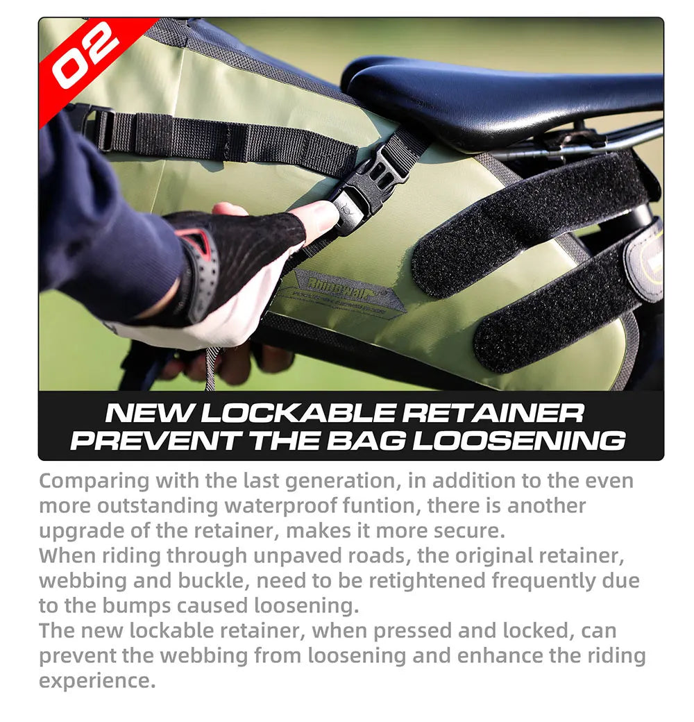 Bicycle Bag 5L-13L Full Waterproof Road Mountain Bike Cycling Rear Rack Bag Luggage Pannier Bike Saddle Accessories