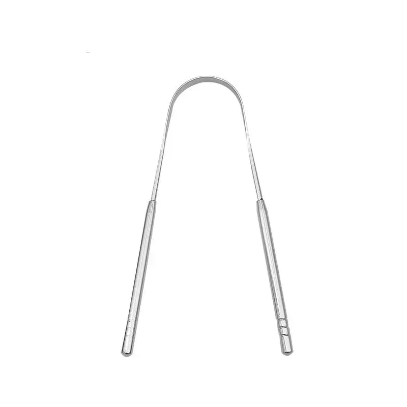 Stainless Steel Tongue Scraper, U-shaped Metal Tongue Cleaner 3 Colors, Fresh Breath Oral Hygiene Care Tool