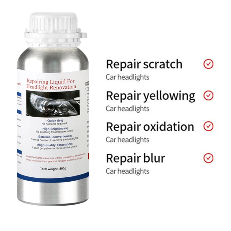 Car Headlight Restoration Polymer Liquid