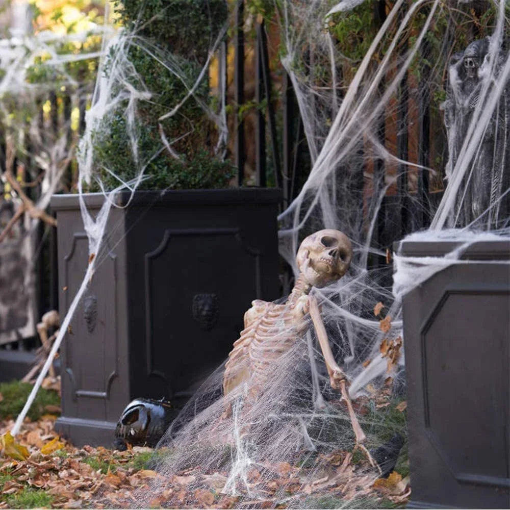 Hanging Horror Skull Halloween Decoration, Haunted House Party Prop for Indoor and Outdoor