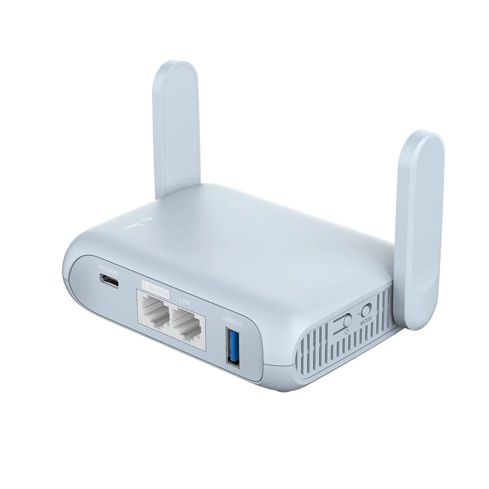 GL-MT3000 (Beryl AX) Wi-Fi 6 Wireless Travel Gigabit Router, Connect Public & Hotel Wi-Fi, Captive Portal, Cybersecurity
