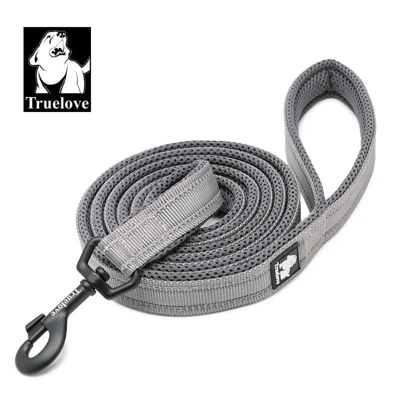 Truelove Soft Padded Pet Leash, Reflective Nylon Mesh 200cm Lead for Dogs and Cats, Available in 11 Colours