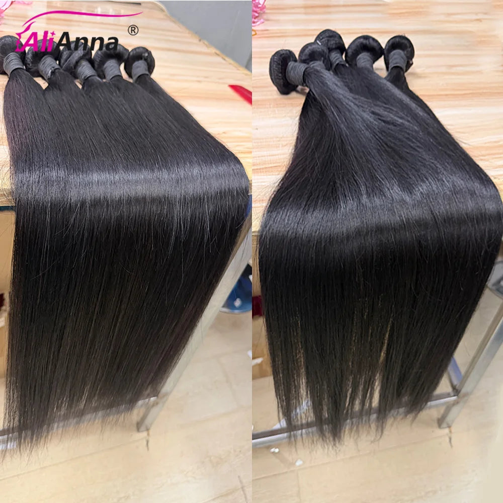 Straight Human Hair Bundles, 3 Pack