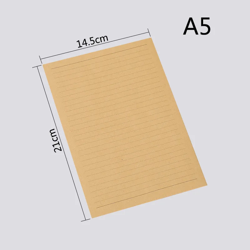 10-Pack Vintage Kraft Paper Envelopes, Self-Adhesive Blank Invitation Envelopes