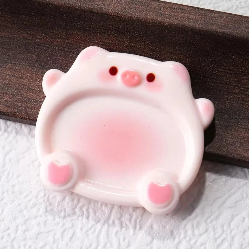 Cartoon Pig Nail Art Color Mixing Palette, 2-Pack