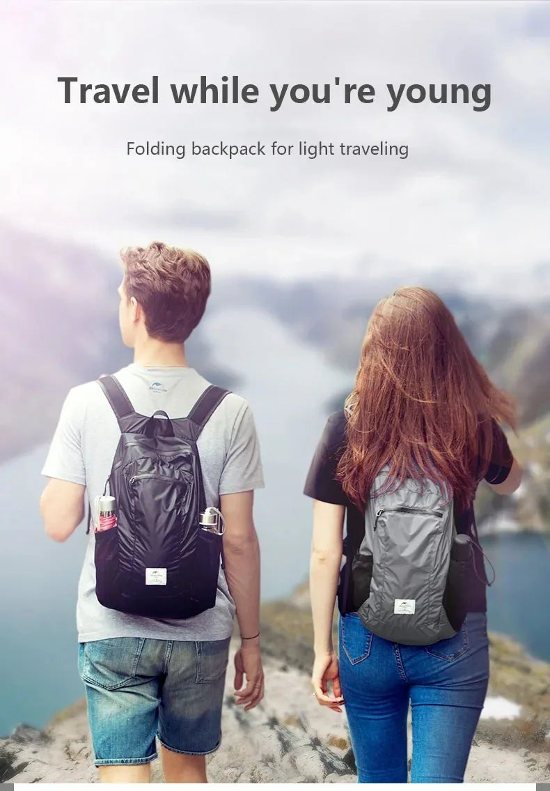 Naturehike Outdoor Backpack Lightweight 18L for Travel Trekking Running Mountaineering Backpack Durable Hiking Daypack