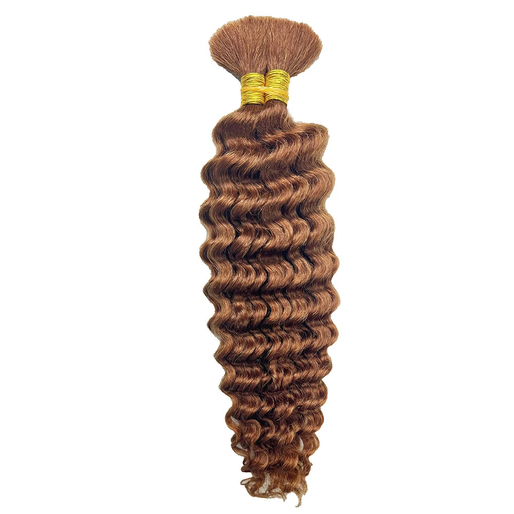 Deep Wave Human Braiding Hair for Boho Braids