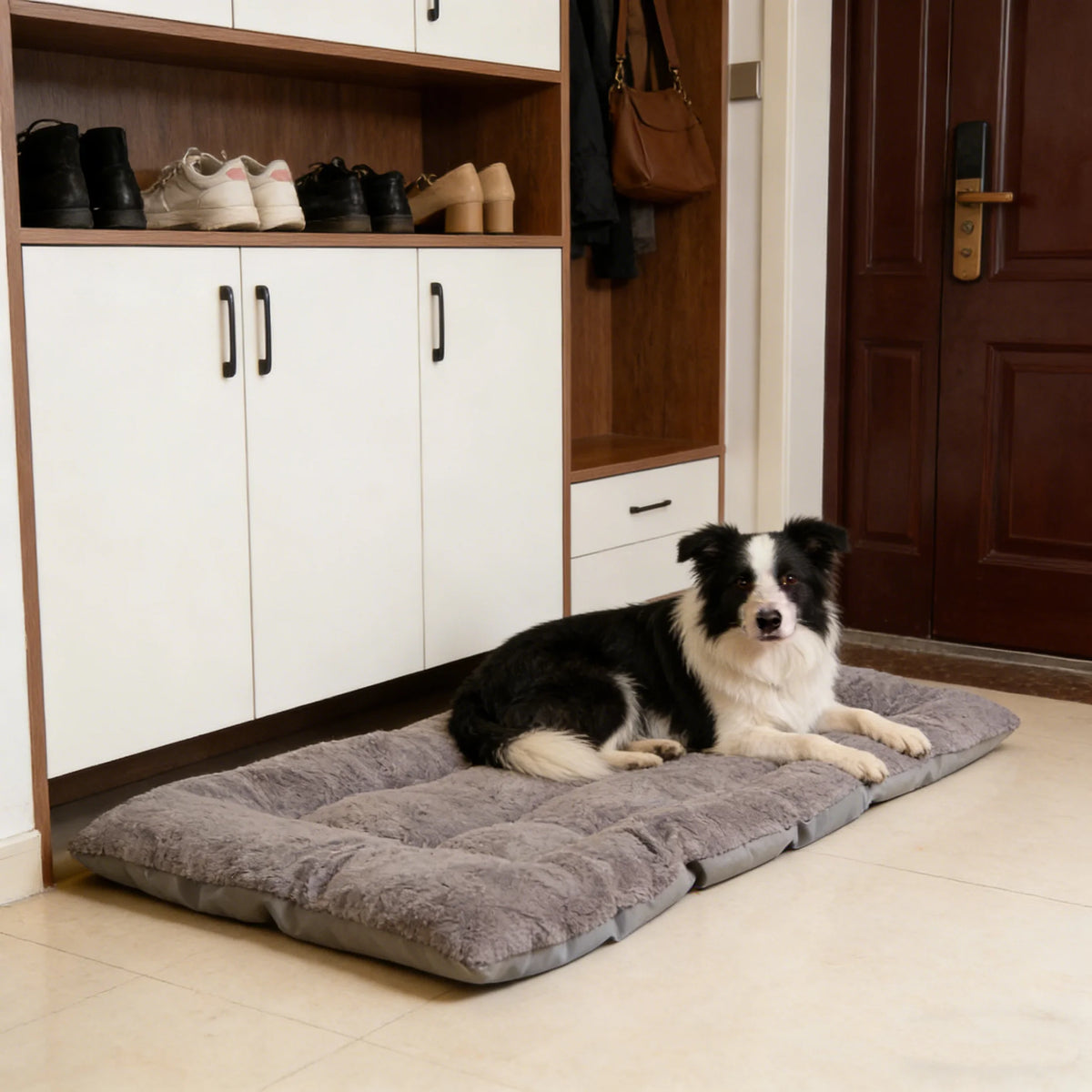 Plush Dog Bed Sofa, Thickened Soft Polyester Pet Mat for Small, Medium and Large Dogs and Crates