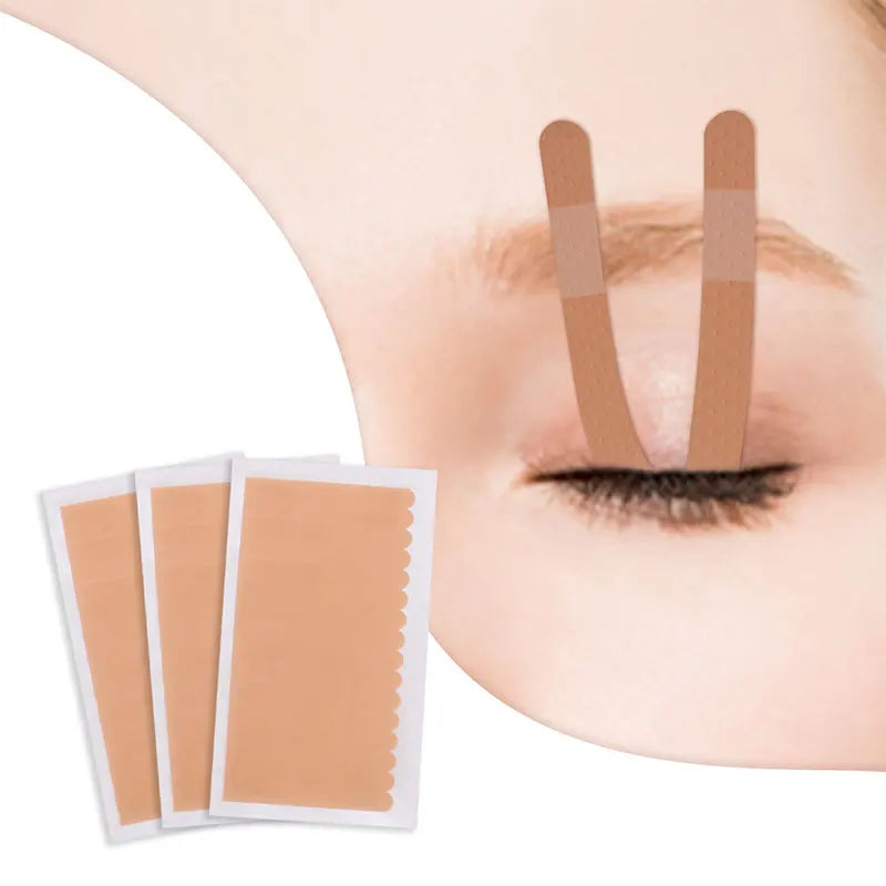Eyelid Lifting Tape for Lash Extensions, 10 Sheets, Non-Woven Under Eye and Brow Protection Patches