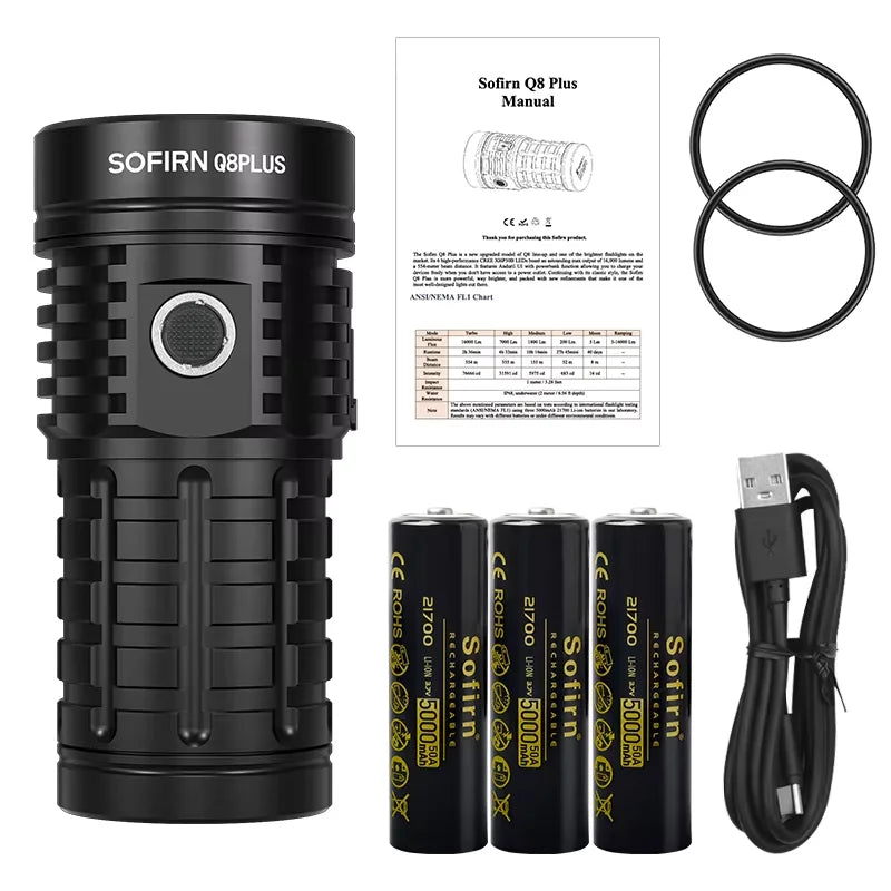 Sofirn Q8 Plus 16000lm USB-C Flashlight